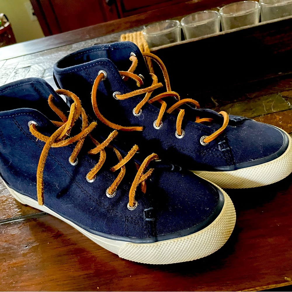 Sperry Navy Blue High-tops